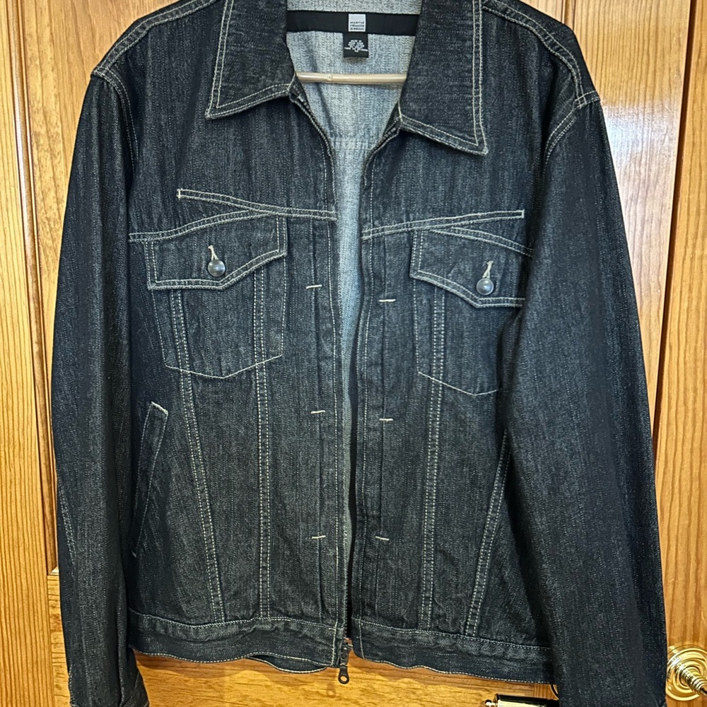 Marithe Francois Girbaud Dark Denim Jacket